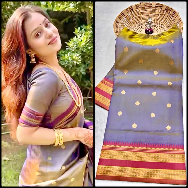 Smoky_Grey_Silk_Sutram_Krishnaa_Paithani_Saree_For_Women